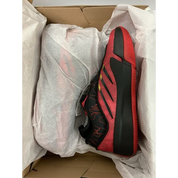 Adidas BAPE x Dame 9 Black Scarlet IH0786 Size 7 Red Black Basketball Sneakers